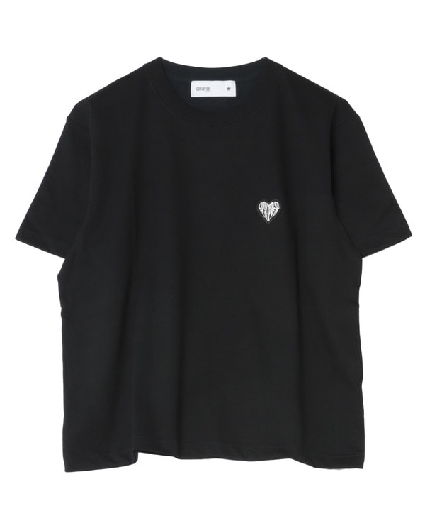 HEART LOGO PATCH TEE 詳細画像 ブラック 1