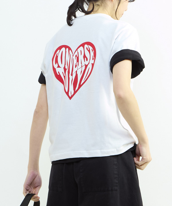 HEART LOGO BACK PRINT TEE 詳細画像 ホワイト 1