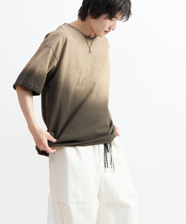 GRADATION DYE CUT-OFF TEE 詳細画像 ブラウン 1