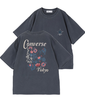 BACK FLOWER PRINT TEE