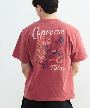 BACK FLOWER PRINT TEE