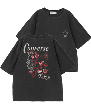 BACK FLOWER PRINT TEE