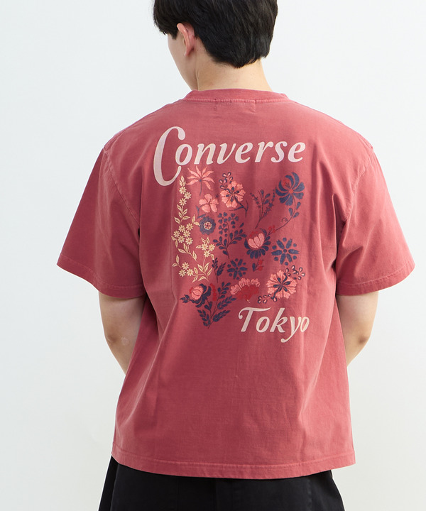 BACK FLOWER PRINT TEE 詳細画像 レッド 1