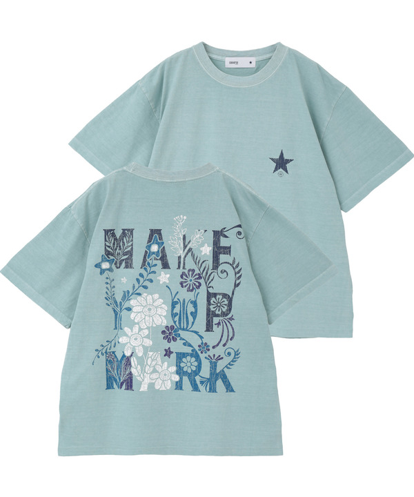 PIGMENT DYED BACK PRINT TEE 詳細画像 サックスブルー 1