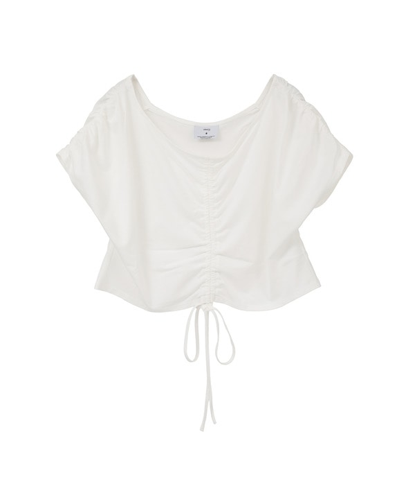 DRAWSTRING GATHER LAYERED TOPS 詳細画像 7