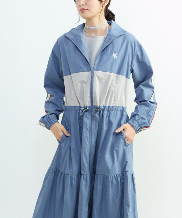 SIDE LINE TRACK TIERED DRESS 詳細画像 1