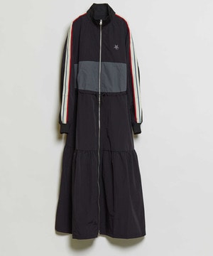 SIDE LINE TRACK TIERED DRESS