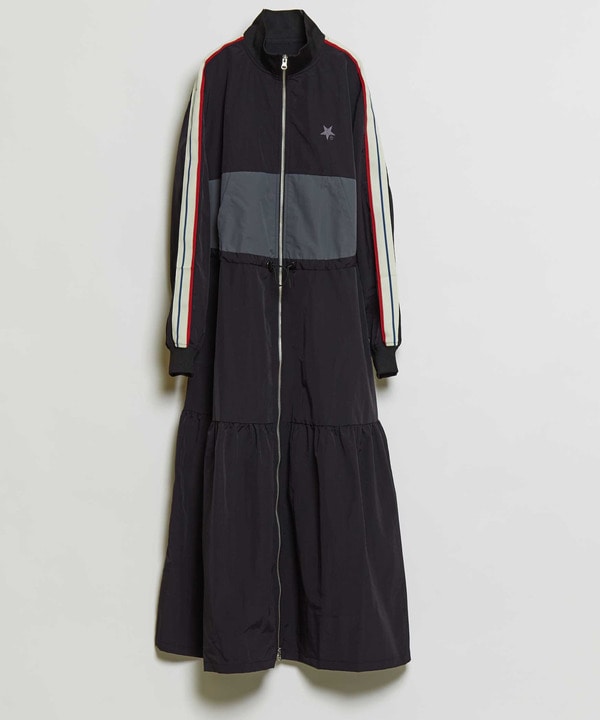 SIDE LINE TRACK TIERED DRESS 詳細画像 ブラック 1
