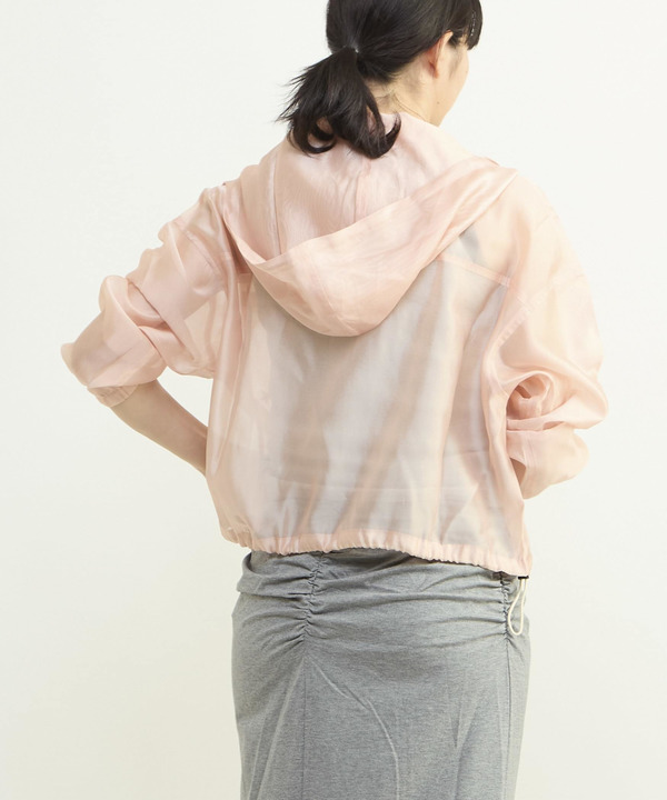 SHEER LIGHT ZIP HOODIE 詳細画像 2