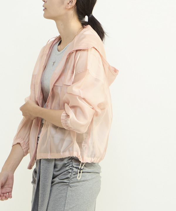SHEER LIGHT ZIP HOODIE 詳細画像 4