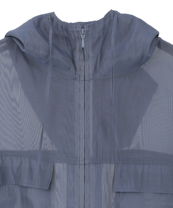 SHEER LIGHT ZIP HOODIE 詳細画像 7