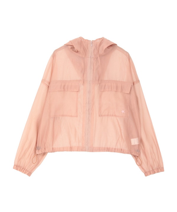SHEER LIGHT ZIP HOODIE 詳細画像 ピンク系その他 1