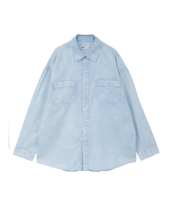 ACID WASH STAR★ PATCH OVER SHIRT 詳細画像 14