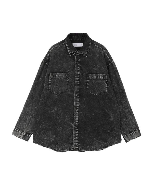 ACID WASH STAR★ PATCH OVER SHIRT 詳細画像 19