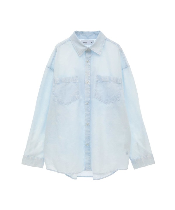 ACID WASH STAR★ PATCH OVER SHIRT 詳細画像 4