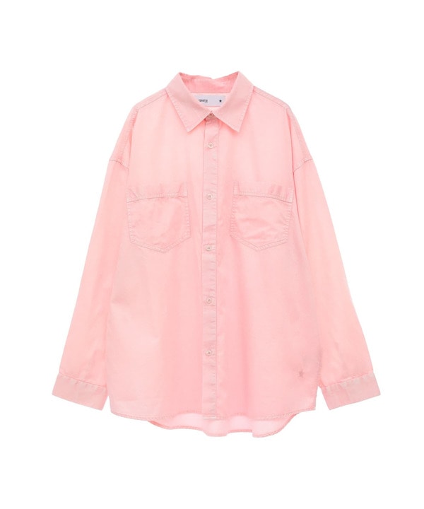 ACID WASH STAR★ PATCH OVER SHIRT 詳細画像 5