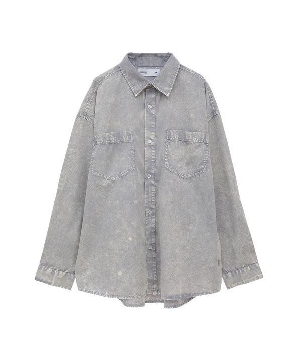 ACID WASH STAR★ PATCH OVER SHIRT 詳細画像 8