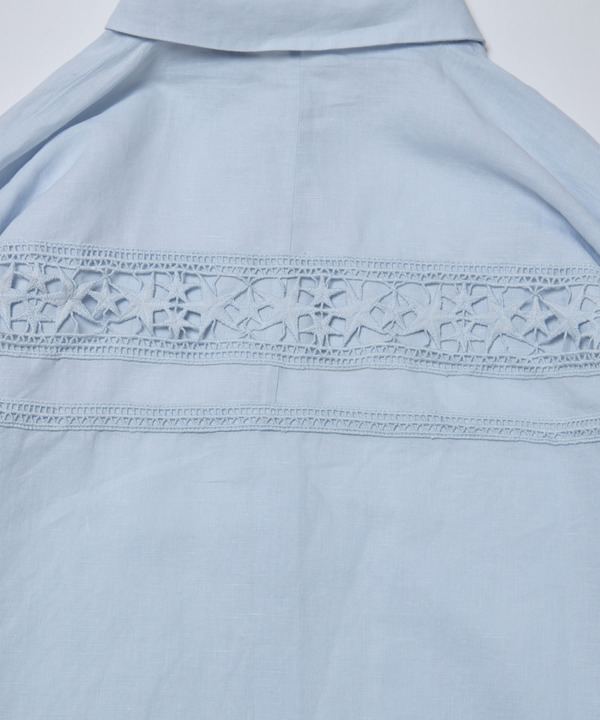 STAR★ LACE OVERSIZED SHIRT 詳細画像 2