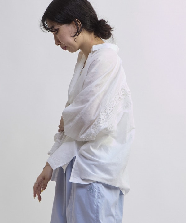 STAR★ LACE OVERSIZED SHIRT 詳細画像 6