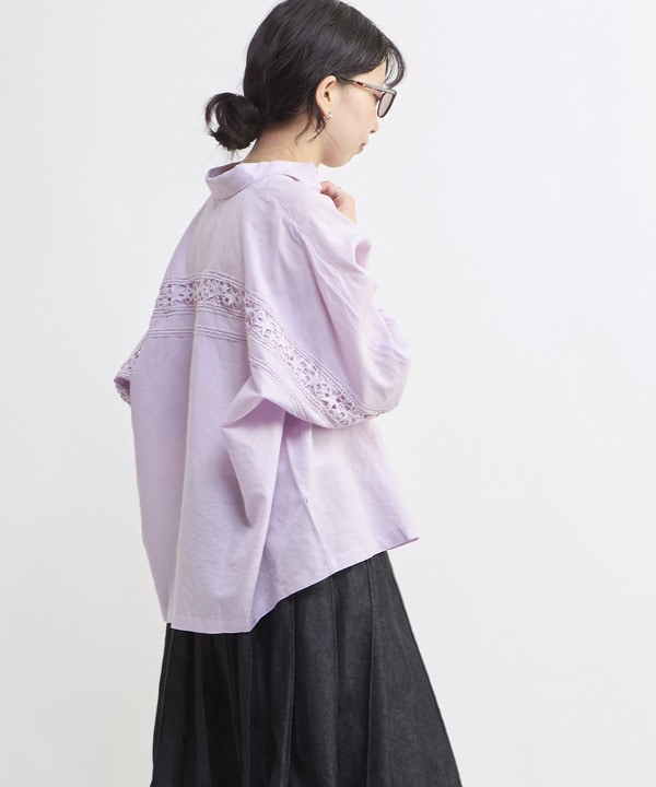 STAR★ LACE OVERSIZED SHIRT 詳細画像 7