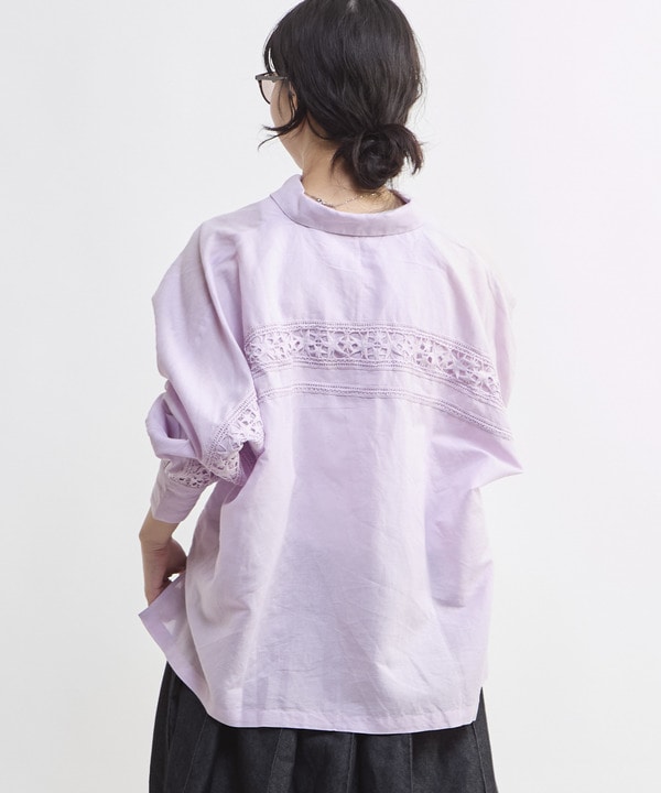 STAR★ LACE OVERSIZED SHIRT 詳細画像 9