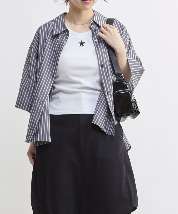 SHEER STRIPE OVER SHIRT 詳細画像 10