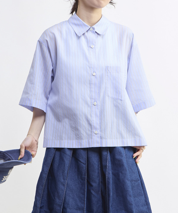 SHEER STRIPE OVER SHIRT 詳細画像 15