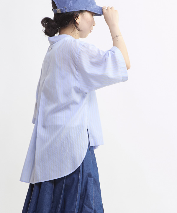 SHEER STRIPE OVER SHIRT 詳細画像 2