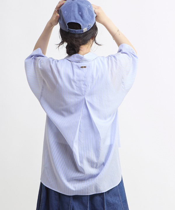 SHEER STRIPE OVER SHIRT 詳細画像 3