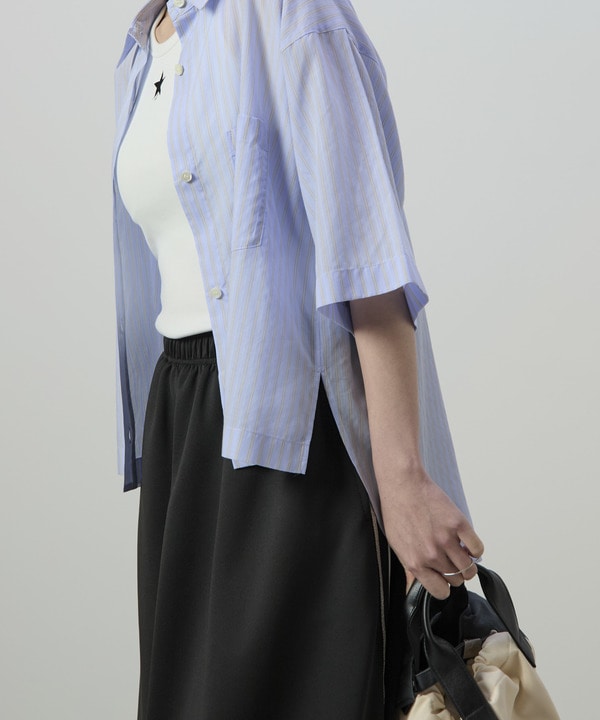 SHEER STRIPE OVER SHIRT 詳細画像 31
