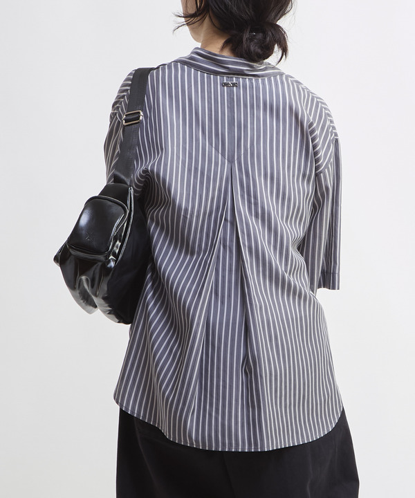 SHEER STRIPE OVER SHIRT 詳細画像 5