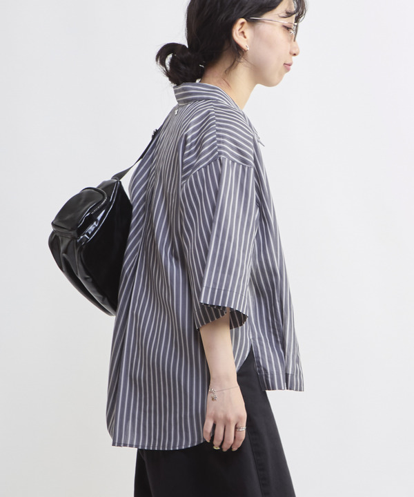 SHEER STRIPE OVER SHIRT 詳細画像 6