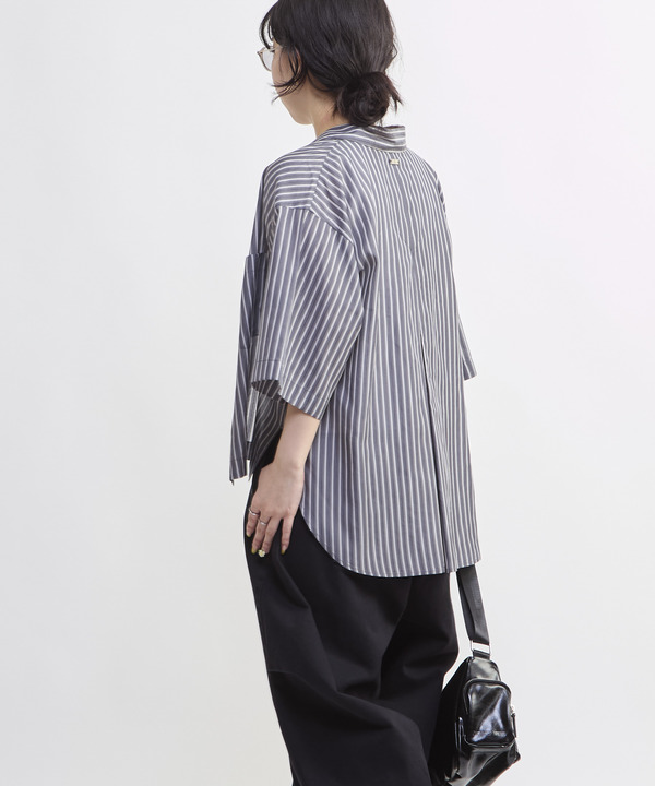 SHEER STRIPE OVER SHIRT 詳細画像 9