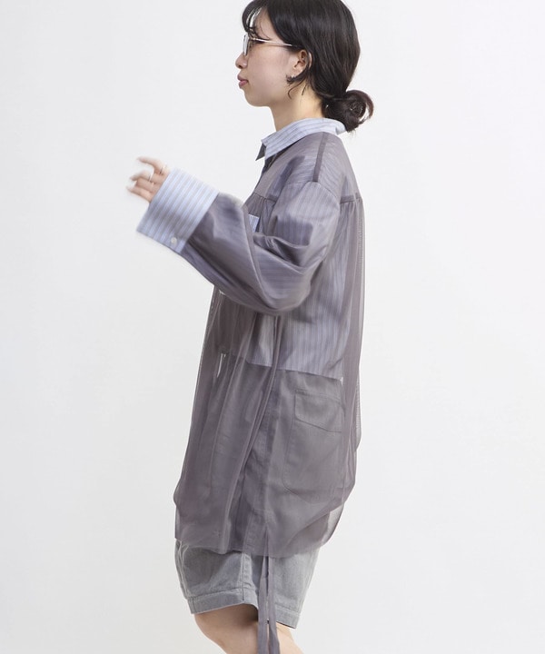 TULLE LAYERED STRIPE SHIRT 詳細画像 36