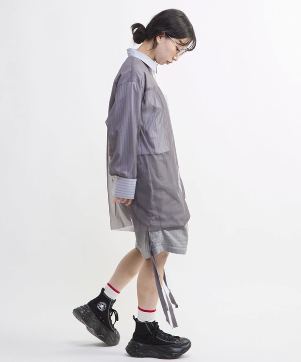 TULLE LAYERED STRIPE SHIRT 詳細画像 37