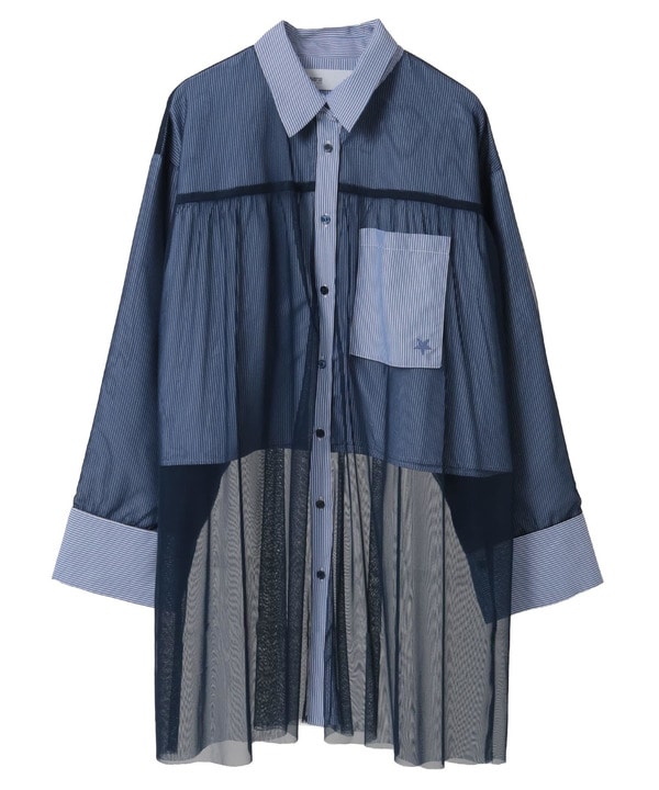 TULLE LAYERED STRIPE SHIRT 詳細画像 42