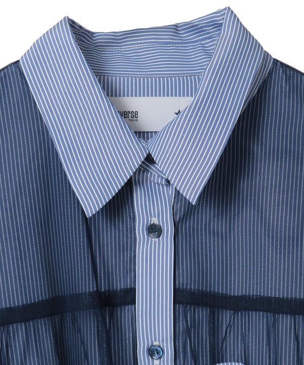 TULLE LAYERED STRIPE SHIRT 詳細画像 44