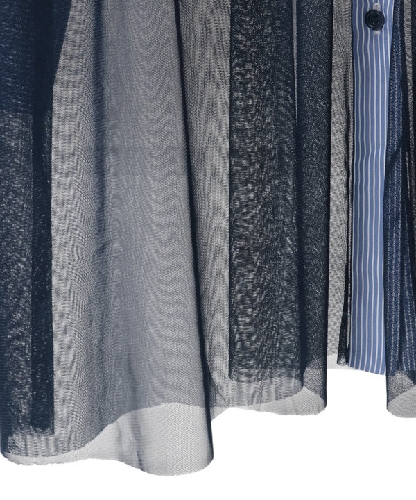 TULLE LAYERED STRIPE SHIRT 詳細画像 45