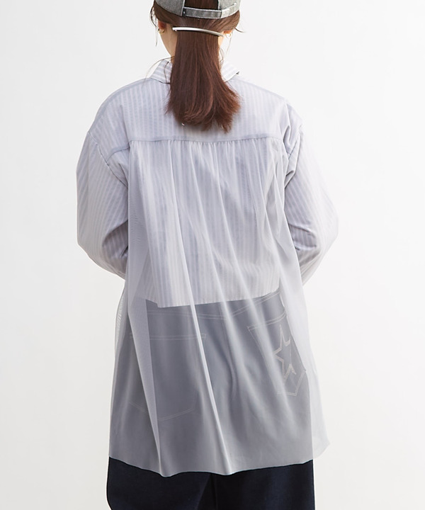 TULLE LAYERED STRIPE SHIRT 詳細画像 9