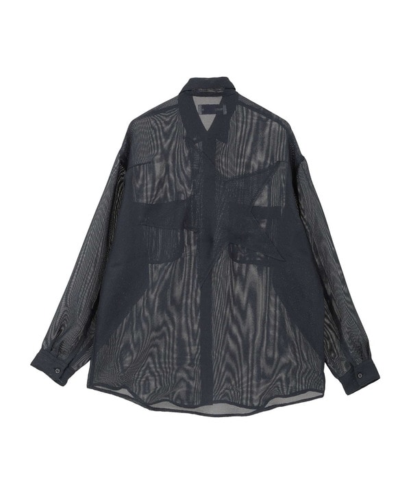 BACK STAR SHEER SHIRT 詳細画像 30