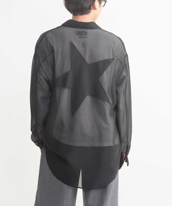 BACK STAR SHEER SHIRT 詳細画像 31