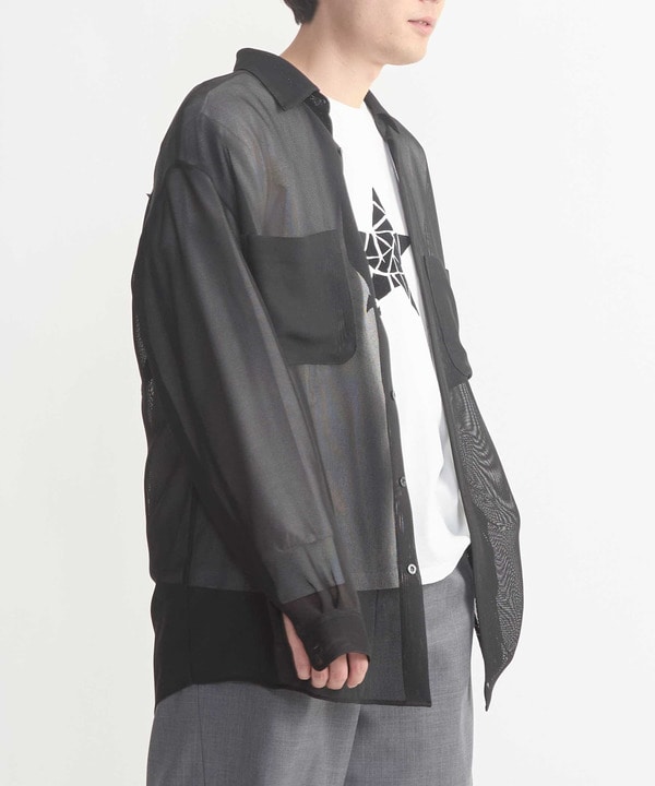 BACK STAR SHEER SHIRT 詳細画像 32