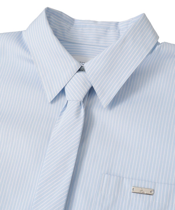 【HL】DETACHABLE TIE CROPPED SHIRT 詳細画像 10