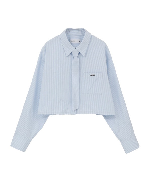 【HL】DETACHABLE TIE CROPPED SHIRT 詳細画像 12
