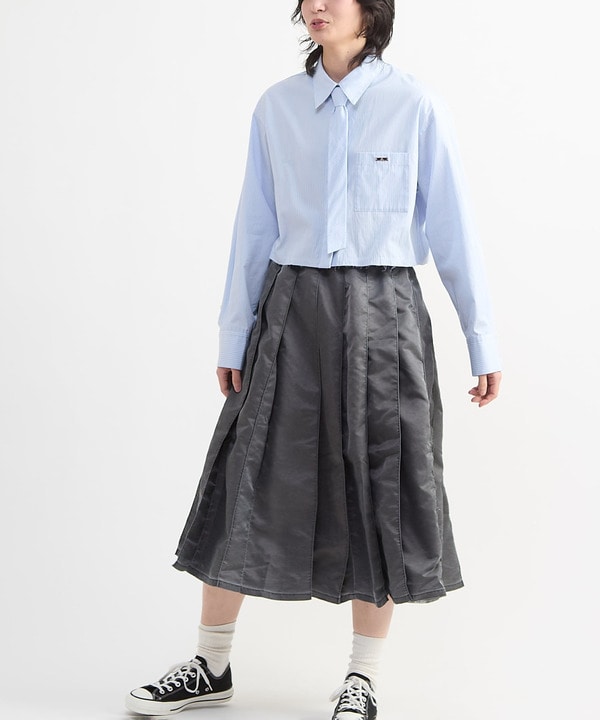 【HL】DETACHABLE TIE CROPPED SHIRT 詳細画像 8