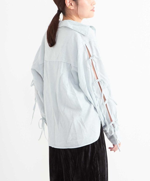 HL LACE-UP SLEEVE SHIRT 詳細画像 3