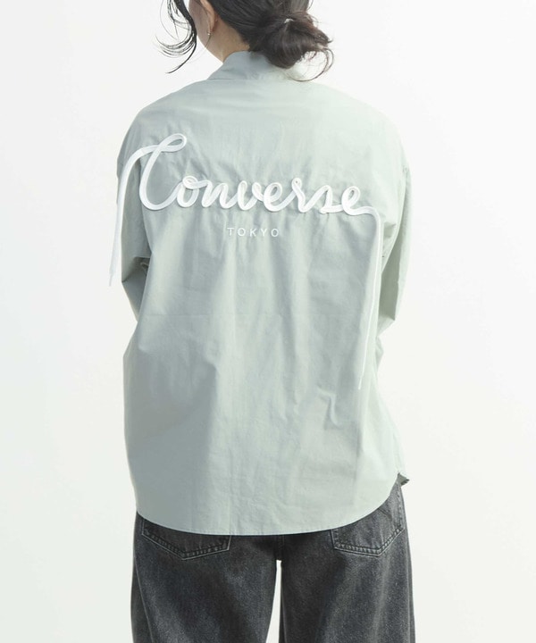 BACK SPINDLE LOGO TYPEWRITER SHIRT 詳細画像 ミント 1