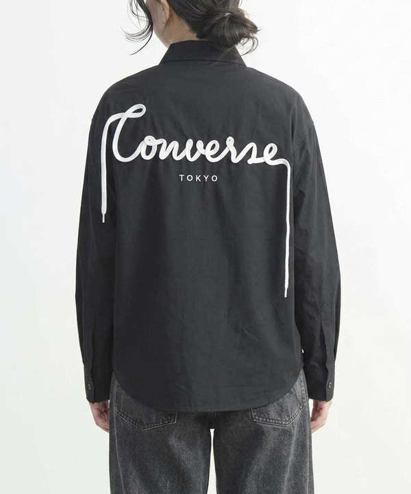 BACK SPINDLE LOGO TYPEWRITER SHIRT 詳細画像 ブラック 1