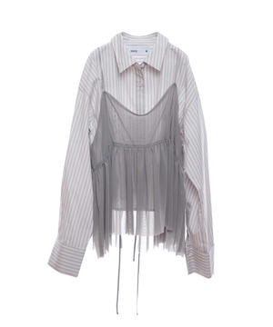 TULLE CAMISOLE AND BLOUSE