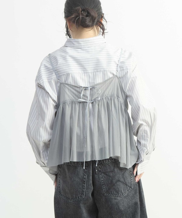 TULLE CAMISOLE AND BLOUSE 詳細画像 6
